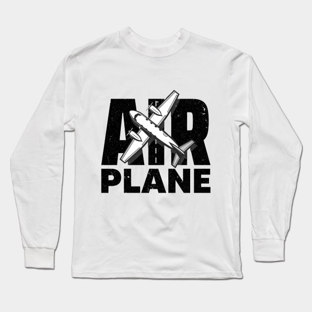 Airplane Long Sleeve T-Shirt by VFR Zone